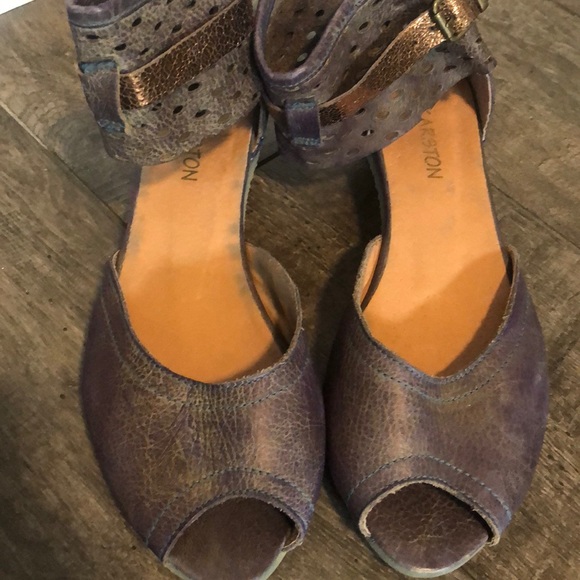 Karston leather open toe ankle strap sandals - Picture 3 of 3